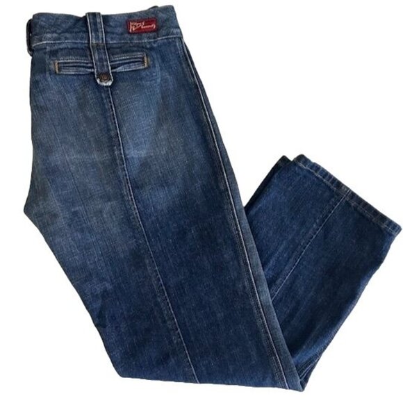 Citizens Of Humanity Cropped Low-Rise Denim Jeans Med Wash Size 32 Style 024-011 - Picture 3 of 11